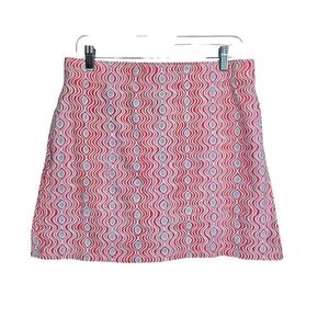 J McLaughlin Catalina‎ Mini Womens Geometric Skort Medium Tennis Golf Activewear